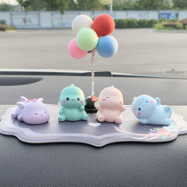 Car Trim Cartoon Small Dinosaur Cute Car Swing Piece Net Red Mid Control Trolley Decoration On-board Ornament Beautiful Pendulum