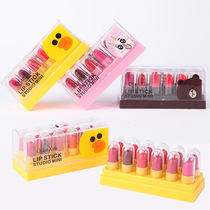 Childrens stage performance lipstick female safety baby princess girl Primary School Special set big red toy