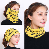 Spring and summer thin pullover hat scarf dual-purpose breathable men and womens head towel hat simple stripes