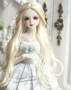 6-7inch Long Curly Princess Mohair Doll Wigs Soft 1//6 BJD Doll Wig 5 color JD187