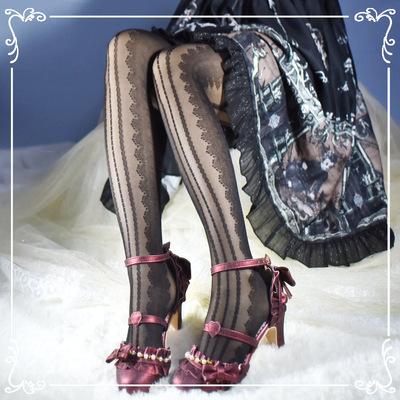 taobao agent Lace sexy silk socks, Lolita style, lace dress, cosplay