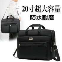 Business mens bag Han version Single shoulder slanted satchel with new oxford cloth computer bag Fashion tide Large capacity Handmade briefcase