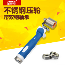 Jaboos Sticker Wall Paper Wallpaper Tool Rubber Shank Wallpaper Stainless Steel Flat Press Wheel Seam Press Wheel Press Roller