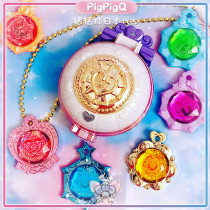  Japan Direct mail Magic x Warrior Magic Pure heart DX Shapeshifter Magic mirror Makeup box Gem sound and light toy