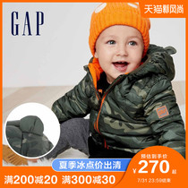 Gap Baby Cute bear ears Childrens clothing hooded down jacket 348657 Childrens clothing male baby Foreign style coat top