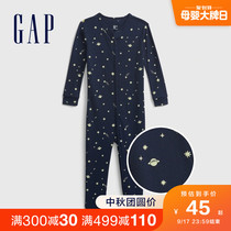 Gap boys and young children cotton printed foreign style Siamese pajamas 794741 autumn new childrens clothing cute home clothes