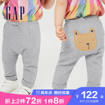 Gap Baby Elastic Mid Waist Crimp Pants Feet Knit Pants 838332 Spring 2022 New Fairpants Bottoms Pants