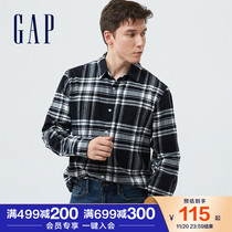 Gap Mens Womens Cotton Flannel Plaid Commuter Shirt Jacket 736502 Autumn Winter New Business Top Tide