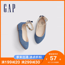 Gap female children solid color pin buckle flat shoes 383471 Foreign style female baby sweet fashion shoes