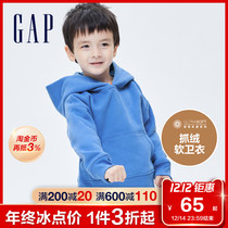 Gap boys and young children carbon soft grinding fleece sweater 661675 winter new childrens clothing loose sports hoodie tide tide