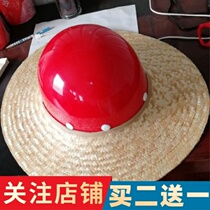 Can be covered in safety helmet sunscreen hat site sun hat curtain male large hat hat wide circle of straw hat cover equipped with big edge