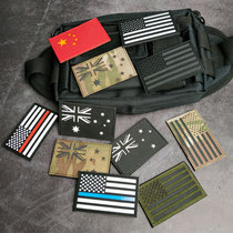 Camouflage IR Laser Engraving Arm Badge Magic Sticker Badge Micro-Chapter Reflective Shoulder Zhang Military Meme Tactical Morale Badge Package Sticker