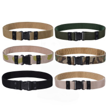 Outdoor training outer belt male black tactical armed belt security training belt military fan nylon buckle outer belt