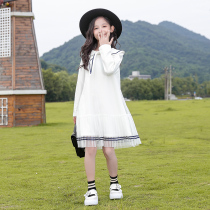 Girls cotton dress summer 2021 new autumn foreign atmosphere children Girl long sleeve princess skirt