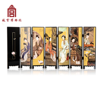 Cultural and Creative Museum of the Forbidden City Cultural and Creative twelve beauties screen decoration Bronzing birthday to send foreigners commemorative business gifts