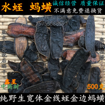 Chinese herbal medicine wild water leech dry dry goods Leech wide body gold thread Leech 500g Leech powder with salt