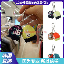 Korea PEARLY GATES21 summer gold golf men and women knitted embroidery pendant decorative ball bag