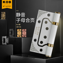 KOB stainless steel female hinge bearing 4 inch thick bedroom wooden door door heavy casement hardware folding hinge
