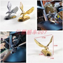 Mavericks electric car motorcycle modification front sand plate mudguard metal flying eagle logo personality 3D car head Mark