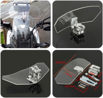 Motorcycle accessories street car modification Universal with adjustable heightening small windshield increased small windshield glass