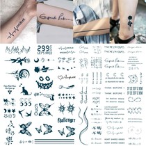 60 Herbal tattoo stickers semi-permanent waterproof and long-lasting simulation of dark men and women ins Wind juice tattoo stickers