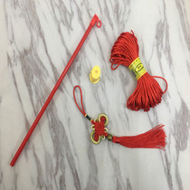 Halloween lantern accessories DIY handmade electronic light thick rope portable big red pole tassel red envelope Lantern