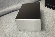 Multi-purpose all aluminum alloy power amplifier chassis front ear discharge power box (220X150X300)