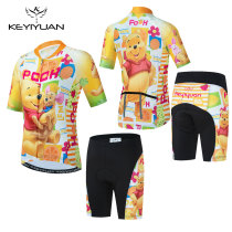 Guests Yuan New Outdoor Bicycle Raider Comfortable Breakthrough Cycling Dresses Children Cartoon Summer Short Sleeve Set