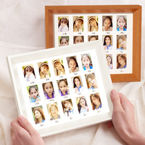 Record campus time photo frame childrens growth photo frame certificate photo album baby kindergarten children set stage photo