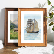 Retro big picture frame hanging wall A3a4 photo poster display framed picture frame 24 inch 16 open oil portrait frame 4k8K