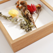 Wooden hollow three-dimensional hollow 5cm photo frame 610A4 inch dried flower picture frame plant animal specimen table hanging wall