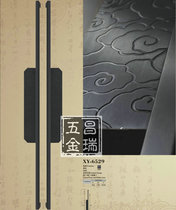 Chinese style large door handle ancient bronze glass door handle custom door handrail Xiangyun handle with frame handle imitation ancient wooden door