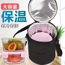 Lunch bag insulated tote bag waterproof lunch bag snack bag aluminum film Oxford cloth square with rice stew pot cover