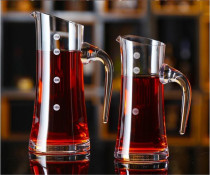 Baer lead-free crystal glass wine splitter white wine with scale public cup diagonal wine decanter foreign wine flask