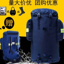 Fire flame blue rucksack backpack Waterproof carrying gear Large capacity marching bag backpack travel bag Outdoor