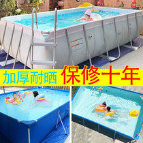 Large bracket swimming pool Adult free inflatable pool Thickened outdoor pool Adult home childrens pool