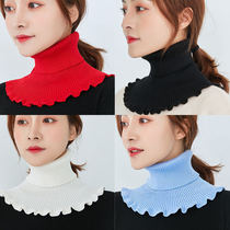 Warm air scarf dual use winter autumn fake collar around neck neck around lady protected by lady