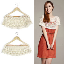 Spring and Autumn Thin Knitted Lace Hollow shawl Goblet Short Jacket Women