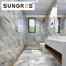 French flow gold gray marble grain tiles Modern simple bathroom kitchen wall tiles Floor tiles 400 800