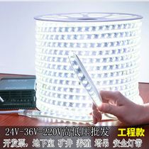 led light strip wholesale 24V36V outdoor waterproof 220V engineering lighting breeding tower crane construction site basement 100 m