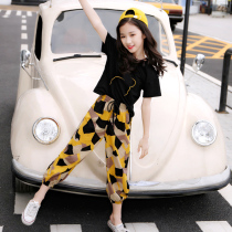 Girlsclothing online red suit 2022 new summer clothes CUHK children girls fashion girls trendy clothes 10-year-old wave