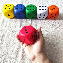 Large sponge prop sieve 6cmPU learning dice Childrens toys Point number color 