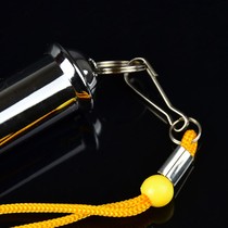 Siren whistle Metal high frequency nuclear-free whistle lifesaving whistle Stainless steel big decibel outdoor survival whistle Basketball referee whistle