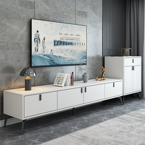 Tea table TV cabinet Composition minimalist modern small household type Nordic home living room light and luxurious cabinet Easy TV cabinet