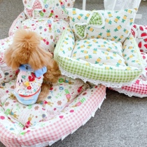 Pet Cat Dog White Vegetable Price Dog Nest Cushion Watermelon Pinewood Canvas VIP Dog Teddy Bibear Jokesha Mini Dog
