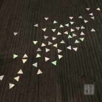 South Korea Producing Spirotian Flowers (Triangle) 5mm Lacquer Art Materials Natural Snail Platinum Big Lacquer Inlays