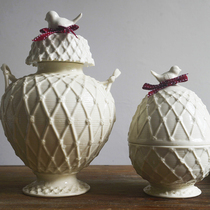 Export Christmas relief bird egg jar new wedding gift hi sugar can tea key jar dessert snack jar