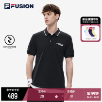 FILA FUSION Fairtide Cards Men Short Sleeves POLO Shirts 2022 Summer New Fashion Knitted Sports Half Sleeves