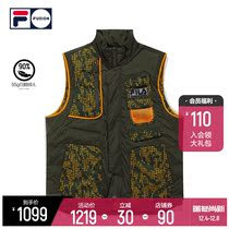 FILA FUSION x WM Baishan co-brandiwork mens down vest 2021 winter vest men