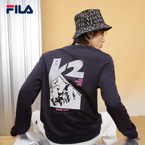 FILA Phila Fiele official mens sports pullover sweater autumn 2021 New Mens Round Neck Sleeve Sweater